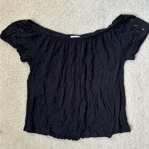 Old Navy Off the Shoulder Black Top